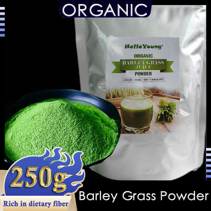 HelloYoung Imported Unsweetened Premium Organic Barley Grass Powder 250g Main image