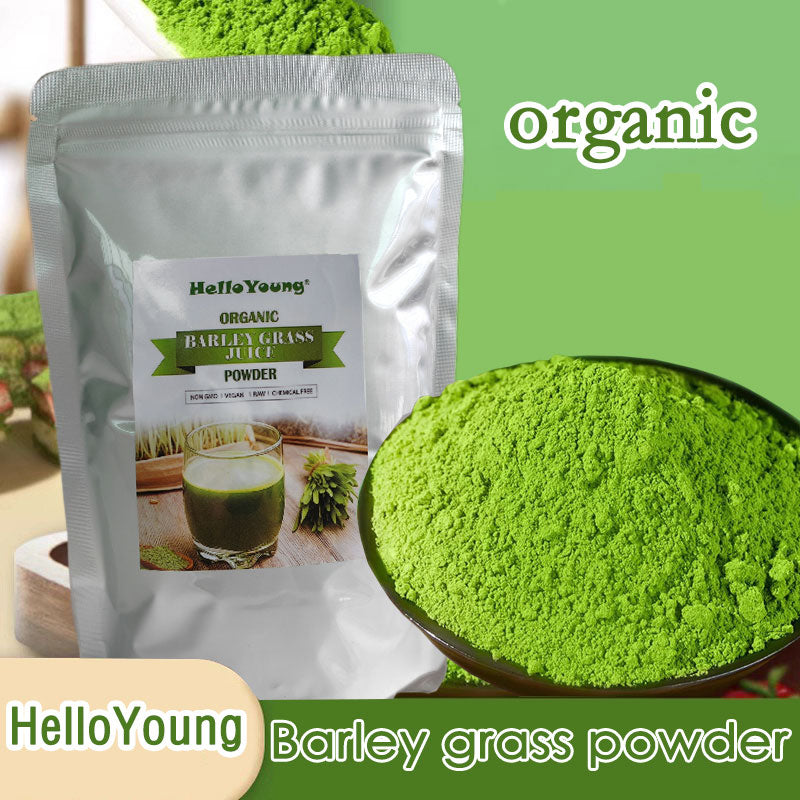 HelloYoung Organic Barley Grass Powder original 250g barley grass official store Low Carb Diabetic Friendly e for weight loss Main image