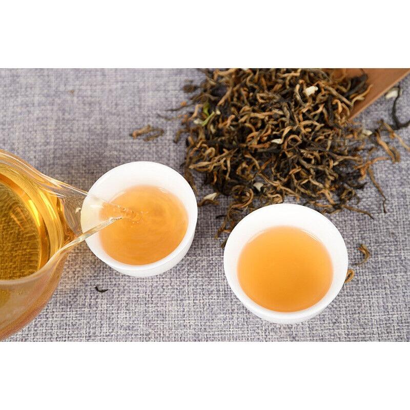 HelloYoungTea Yunnan Tea Jasmine Dian Hong Tea Jasmine Mao Feng Dian Hong Tea 100g 3.5 Oz