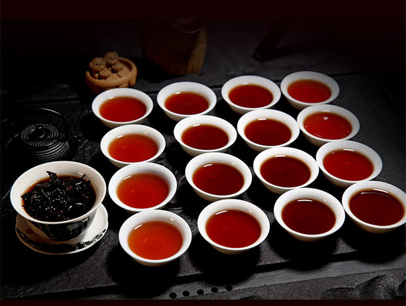 HelloYoungPu-erh Tea 357g Yunnan Old Pu Erh Seven Cake Cooked Ripe Aged Puer Old Tea Tree Secondary image