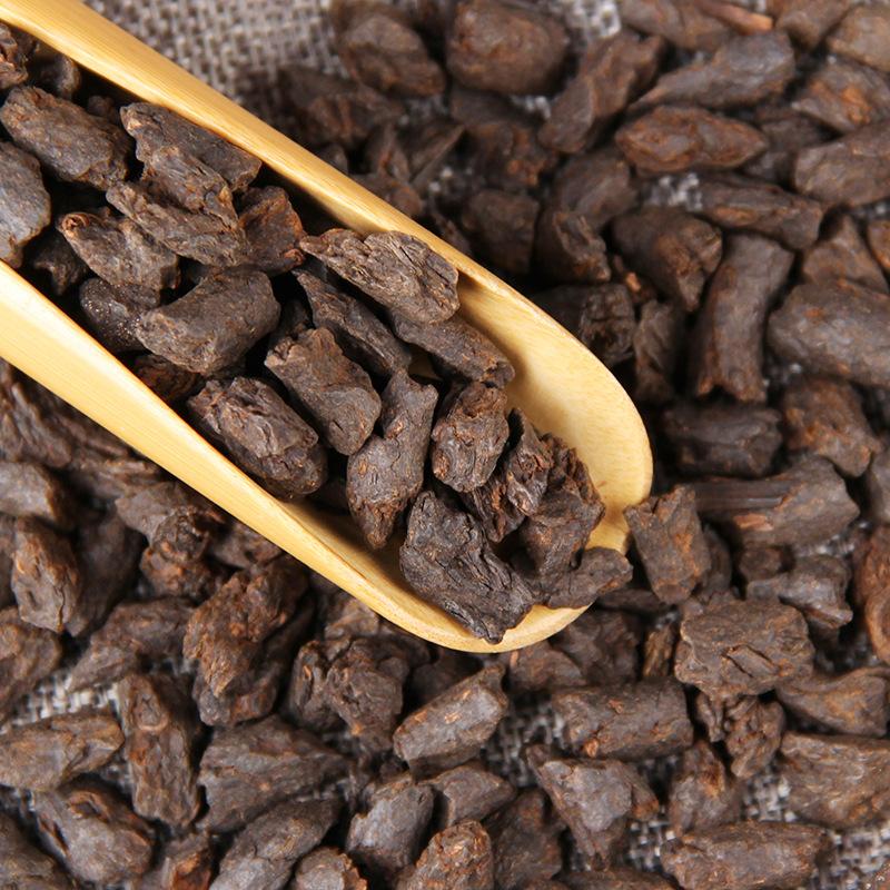 HelloYoungTea Aged Pu'er Tea, Menghai Jelly Aroma Crushed Silver Tea, Fossilized Aged Pu'er Aroma, Bulk Ripened Tea 500g