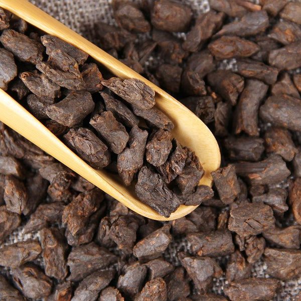 HelloYoungTea Aged Pu'er Tea, Menghai Jelly Aroma Crushed Silver Tea, Fossilized Aged Pu'er Aroma, Bulk Ripened Tea 500g