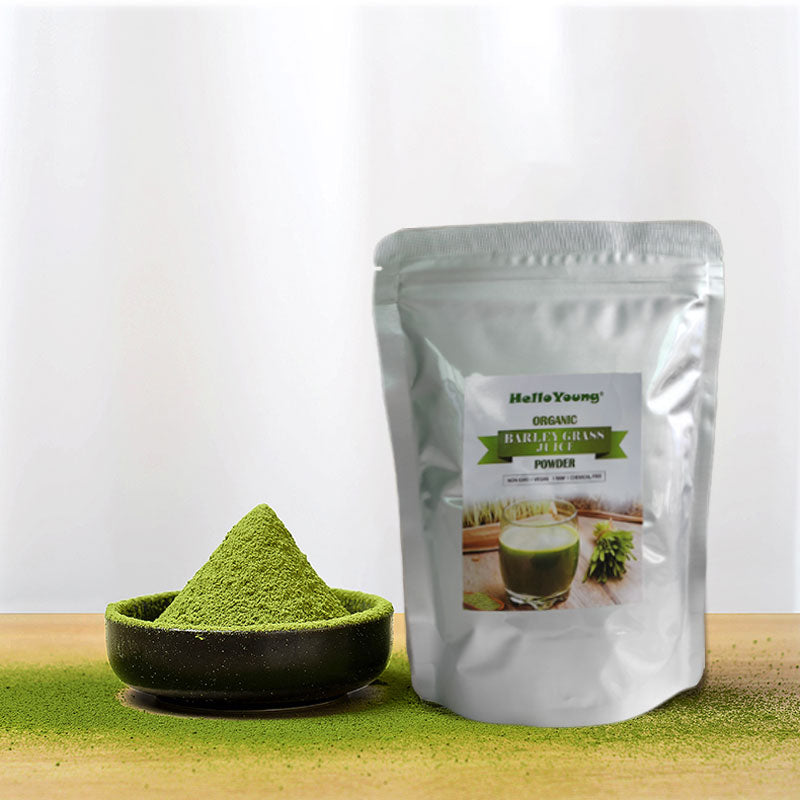 HelloYoung Original Premium Barley Drink Barley Grass Powder with Stevia natural immune system booster, helps fight against viruses and bacterias,Helps improve blood sugar