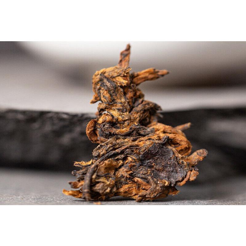 Yunnan Pu'er Ripe Tea Pu'er Lao Banzhang Golden Bud Ripe Tea 375g
