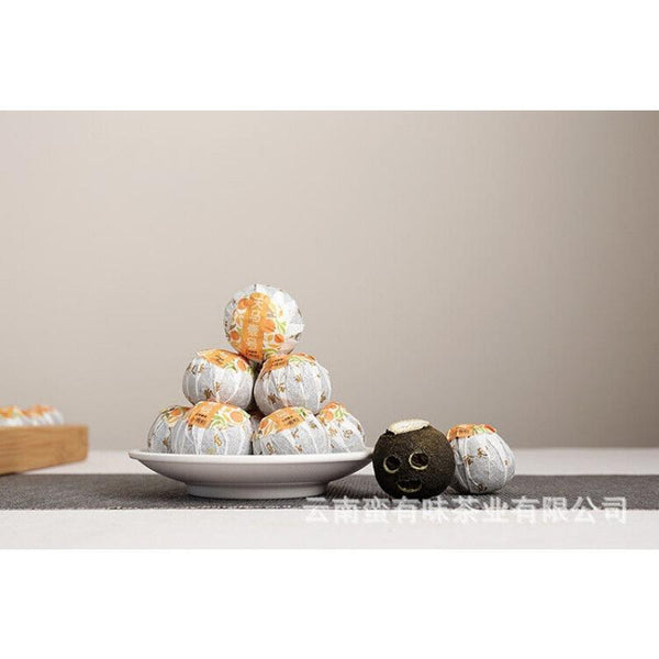 HelloYoungTea 500g Yunnan Puerh Tea 2022 Xinhui Xiaoqingkang Cooked Tea Chenpi Puerh Tea