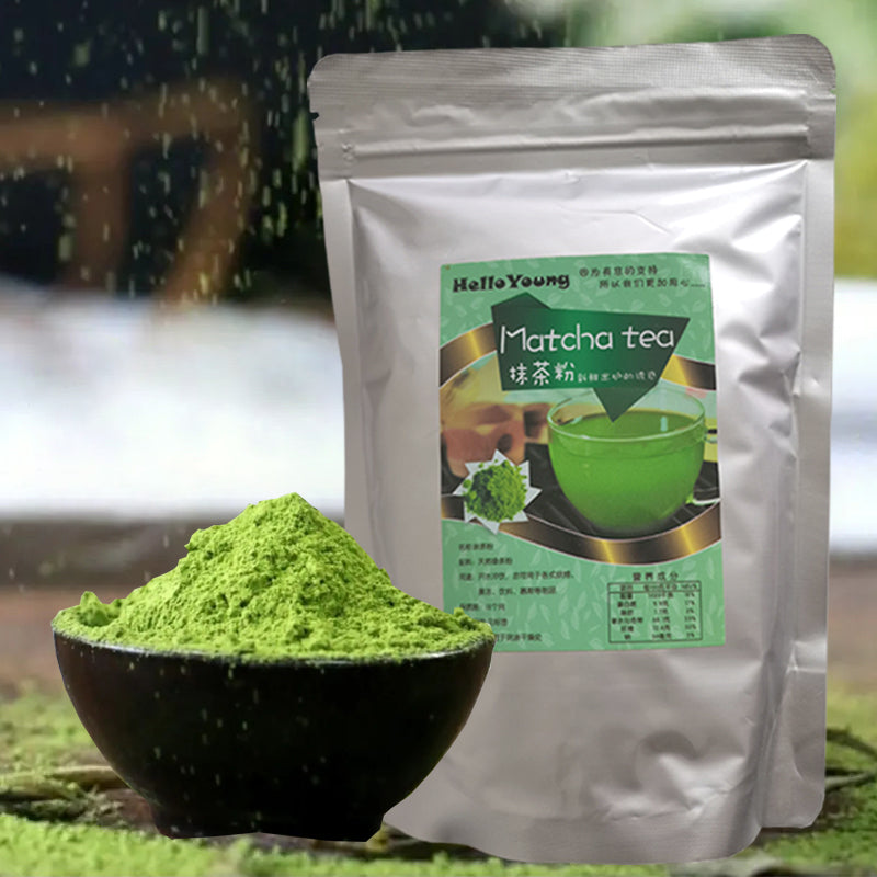 HelloYoung matcha green tea powder Organics Matcha Tin - 100% Certified Organic Matcha Powder | Authentic Ceremonial Grade Japanese Green Tea