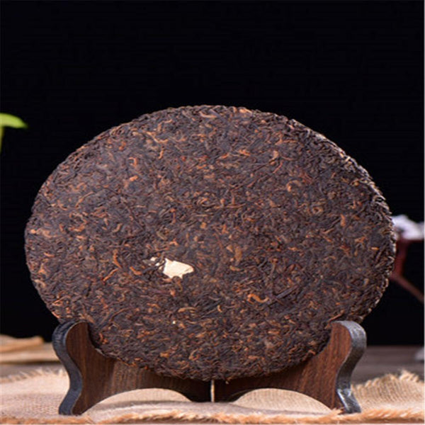 HelloYoungTea Pu Erh Ripe Tea Yunnan Purple Bud Old Tree Black Tea 357g