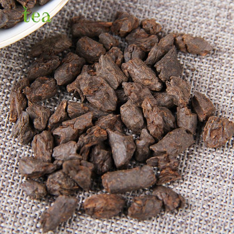 HelloYoungTea Aged Pu'er Tea, Menghai Jelly Aroma Crushed Silver Tea, Fossilized Aged Pu'er Aroma, Bulk Ripened Tea 500g
