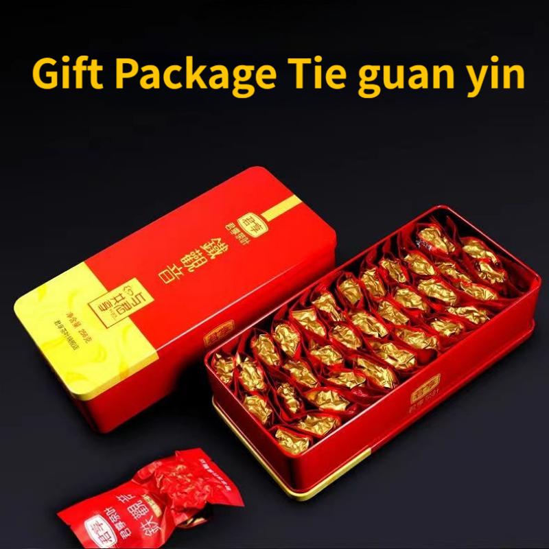HelloYoungTea 250g Tieguanyin Green Tea Anxi Tie Guan Yin Oolong Tea Iron Box Package