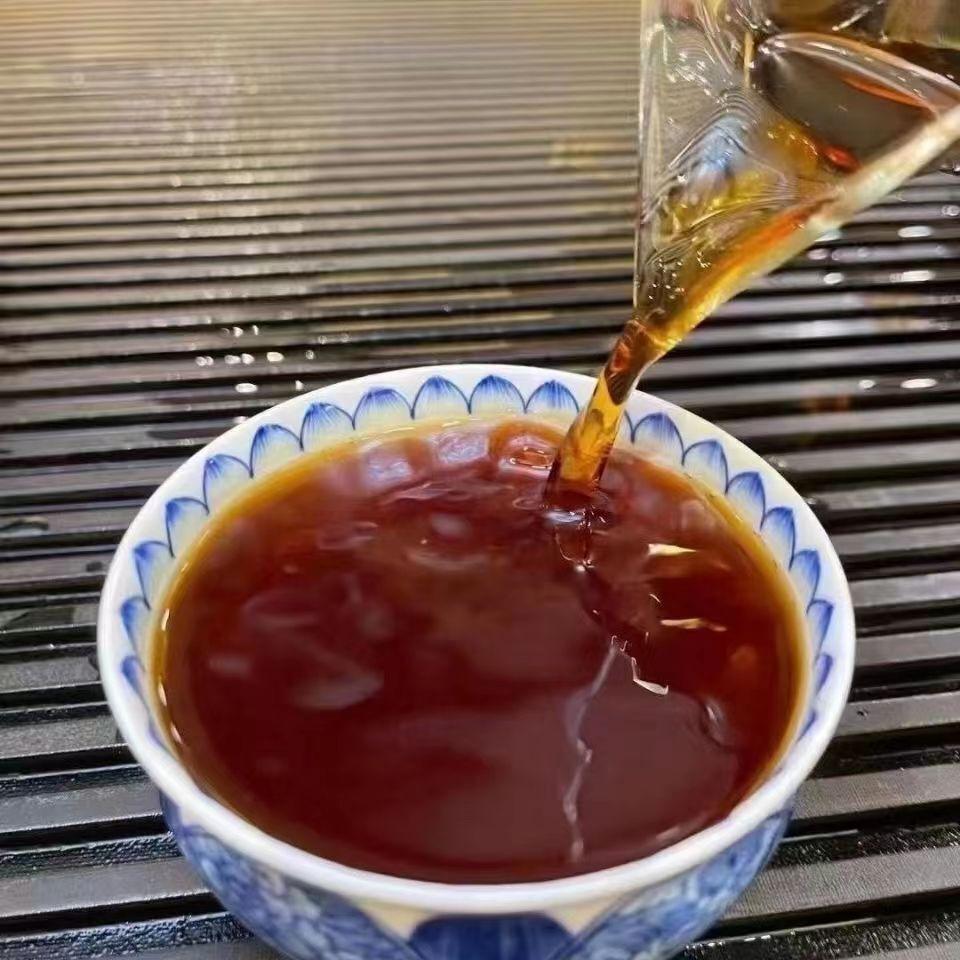 HelloYoungTea 250g Yunnan Pu-erh Ripe Tea Jinfan Aged Puerh Cooked Tea Brick Pu'er Black Tea
