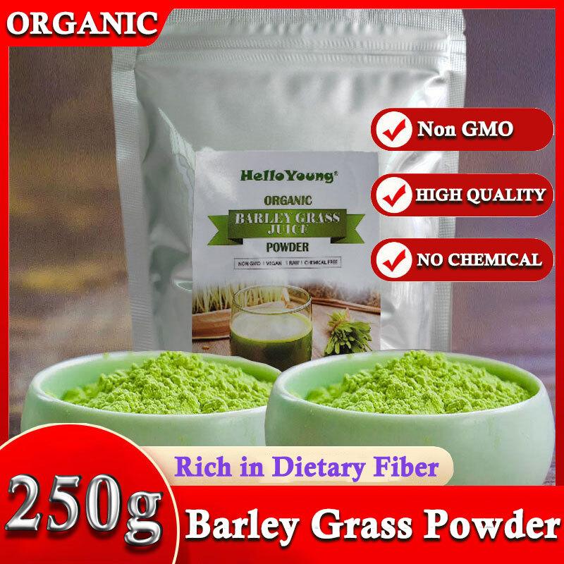 HelloYoungTea 250g Organic Barley Grass Powder original 100% Pure and Natural barley powder