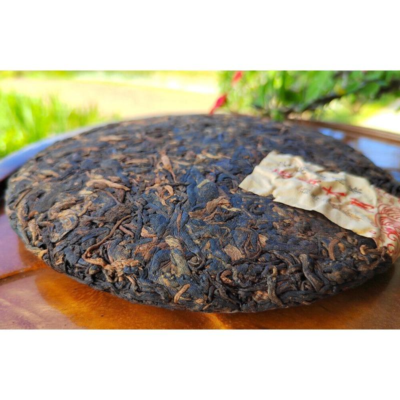 HelloYoungTea Puerh Ripe Tea Brown Mountain Ripe Tea Yunnan Seven Seed Cake Menghai Pu'er