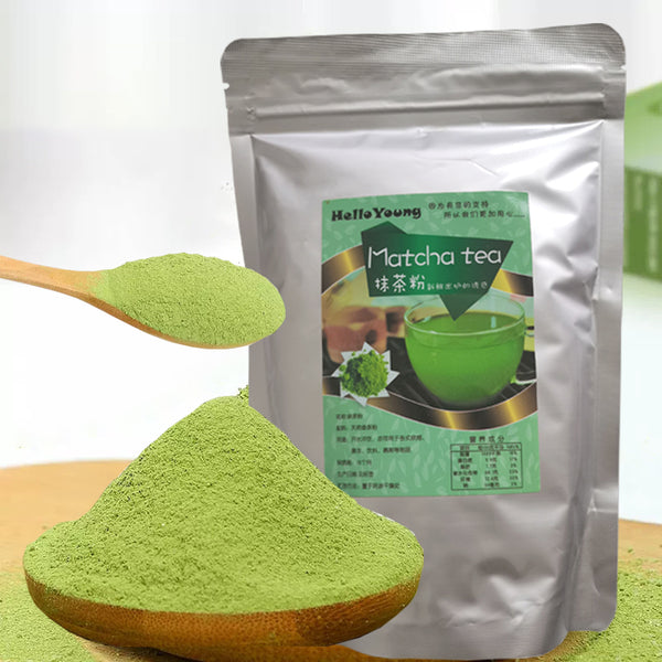 HelloYoung matcha green tea powder Organic Matcha Green Tea Powder Authentic Japanese First Harvest Ceremonial Grade Matcha Green Tea Powder