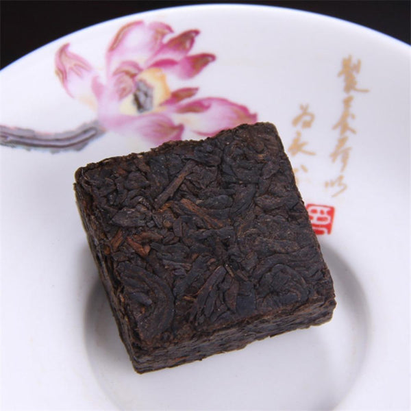 HelloYoungTea Organic Pu erh Tea 100g Brick Natural Yunnan Compressed Dark Tea
