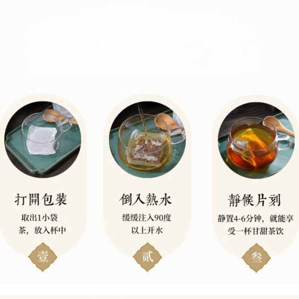 HelloYoungTea Ginseng Polygonum Herbal Tea Men's Health Wellness 150g