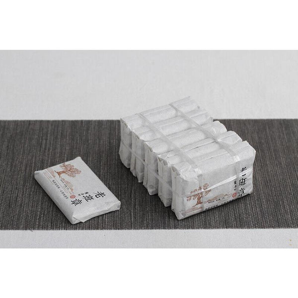 HelloYoungTea Yunnan Puerh Tea 50g Lao Banzhang Golden Leaf Raw Brick Aged Puerh Tea