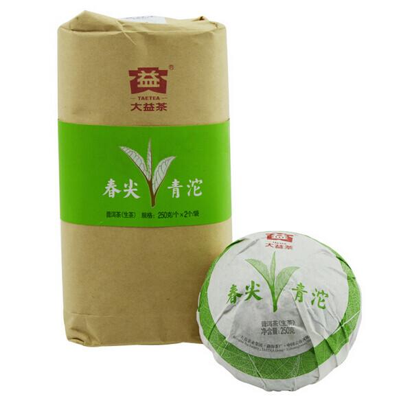 HelloYoungTea Spring Bud Green Tuo 2012 Yunnan Menghai Raw Puer Tea Tuocha Shen Pu'er Tea 250g