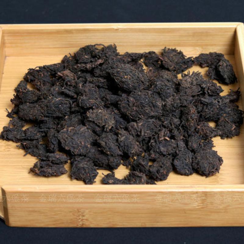 HelloYoungTea Guangxi Hei Cha Aged Wild Liu Bao Lao Cha Tou Golden Bud Nuggets Dark Tea 500g