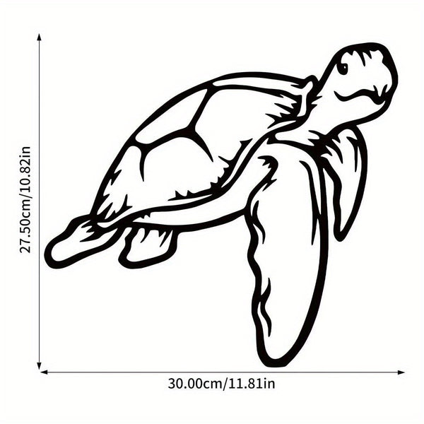 CIFbuy™ Premium 1pc One-of-a-Kind Iron Ocean-Inspired Sea Turtle Wall Art - Intricate Geometric Cut-Out Design, Perfect for Bedroom Adornment & Exceptional Christmas Gift - High-Quality Artistic Wall Sculptures.