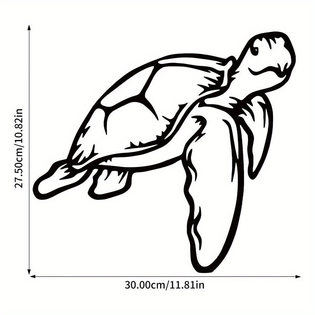 CIFbuy™ Premium 1pc One-of-a-Kind Iron Ocean-Inspired Sea Turtle Wall Art - Intricate Geometric Cut-Out Design, Perfect for Bedroom Adornment & Exceptional Christmas Gift - High-Quality Artistic Wall Sculptures.