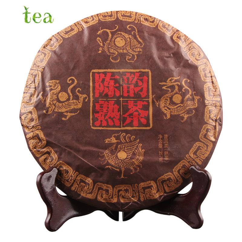 HelloYoungTea Menghai Chengyun Aged Pu'er Prepared Tea, Yunnan Special 7-Cake Package in Whole Bamboo Husk