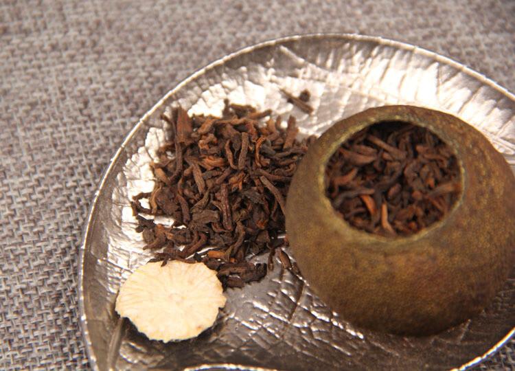HelloYoungTea XinHui "Chen Pi" Tangerine Peel Orange Shu Pu-erh Ripe Puer Tea 100g