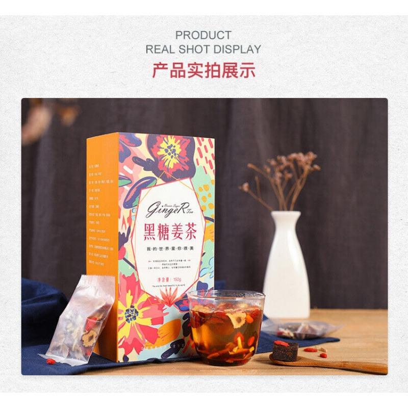 Brown Sugar Ginger Tea Longan Jujube Goji Berry Black Sugar Ginger Jujube Tea
