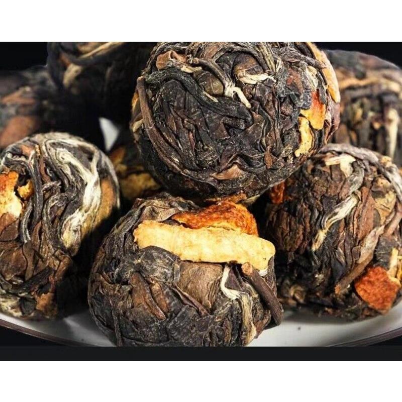 HelloYoungTea 500g ChenPi White Tea Fuding Old White Tea Longzhu Xinhui Chen Pi Small Tea Cake