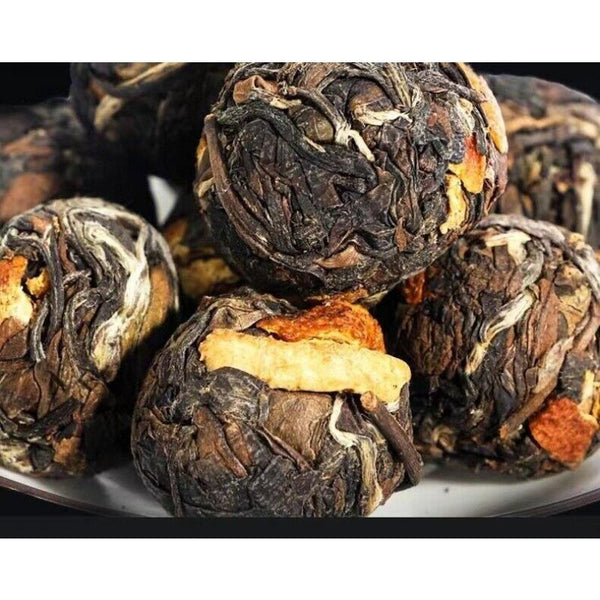 HelloYoungTea 500g ChenPi White Tea Fuding Old White Tea Longzhu Xinhui Chen Pi Small Tea Cake