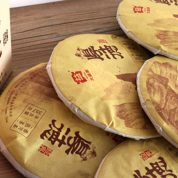 HelloYoungTea TAETEA Hou De * 2016 Dayi Tea Shu Pu'er Tea Ripe Chinese Puerh Tea Pu-erh 357g
