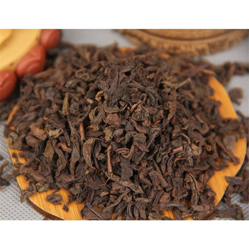 HelloYoung100g China Puer Tea Ripe Pu Erh Black Tea Yunan Canned Green Food Beauty Red Tea