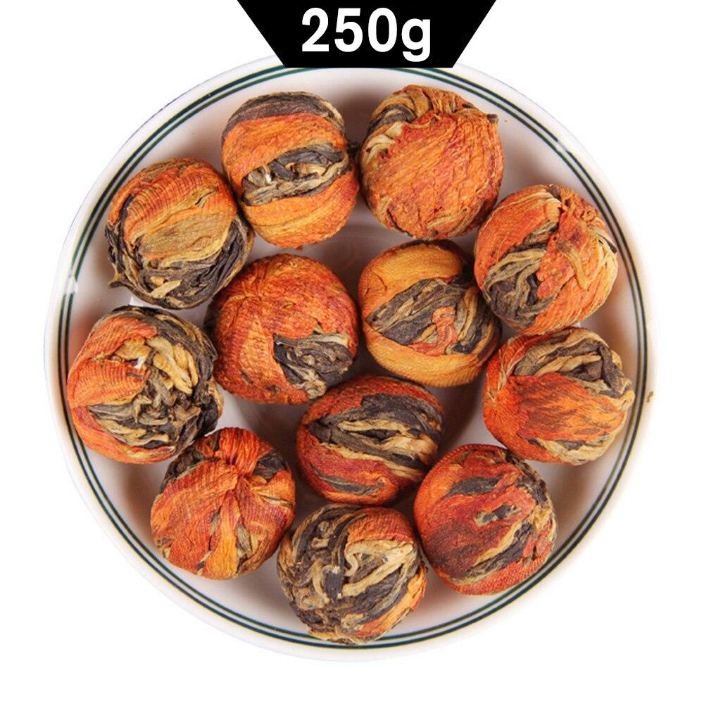 HelloYoungTea 2023 Fengqing Yunnan Chinese Black Tea Dianhong Handmade Lily Hydrangea Mini Ball Tea 100g