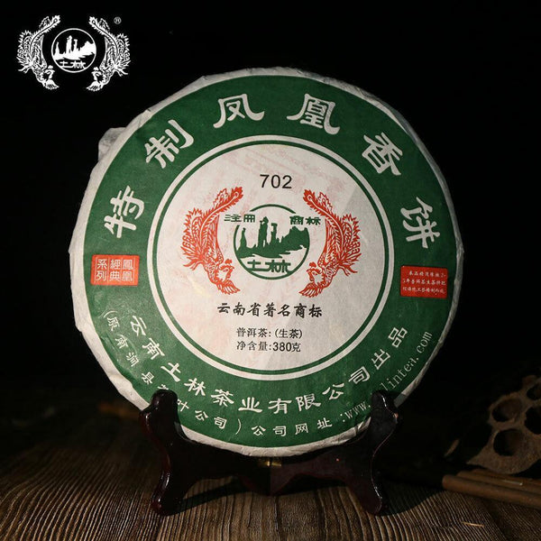TuLin Phoenix Old Pu Erh Tea 2012 "Special Xiang Bing" 702 Shen Puer Tea 380g