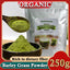 HelloYoung 250g Organic Barley Grass Powder Gluten Free Non-GMO Superfood Vegan Organic Barley Low Carb Diabetic Friendly e for weight loss
