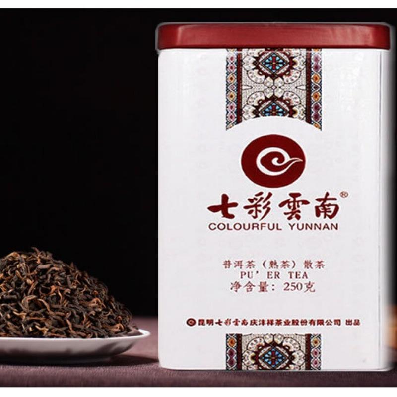 HelloYoungTea Yunnan Bulang Mountain Grade 1 Premium Pu-erh Ripe Loose Leaf Gift Box 250g