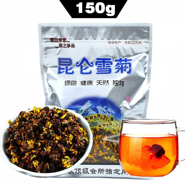 HelloYoungTea Kunlun Snow Dandelion and Chrysanthemum Chinese Herbal Tea, Dried Tea, 150g