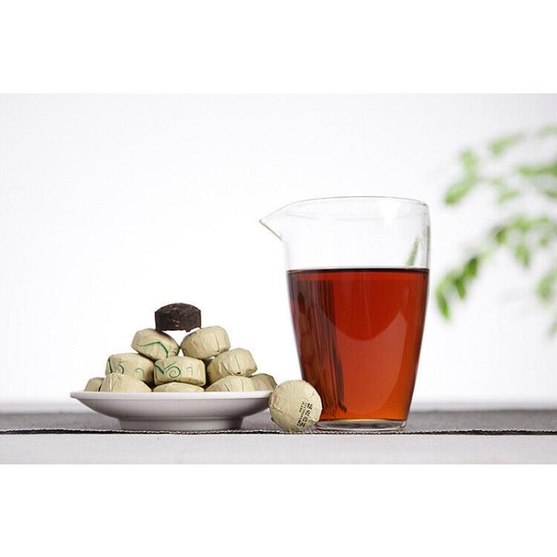 HelloYoungTea 500g Yunnan Pu'er Tea Golden Classic Glutinous Small Tuo Tea Mini Ripe Tea