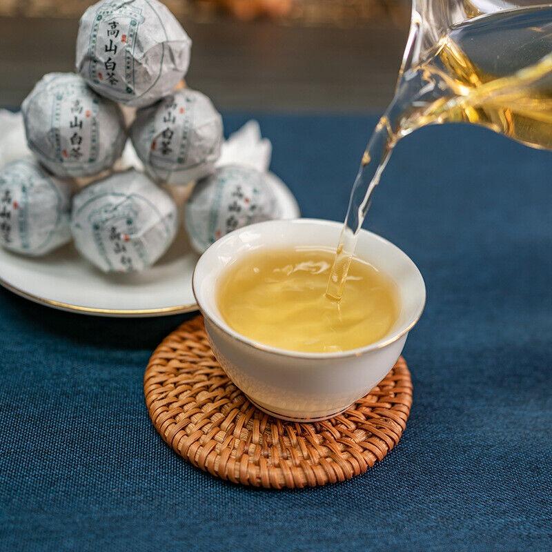 HelloYoungTea Yunnan White Tea Shoumei White Tea Dragon Pearl Spherical Handmade Dragon Pearl