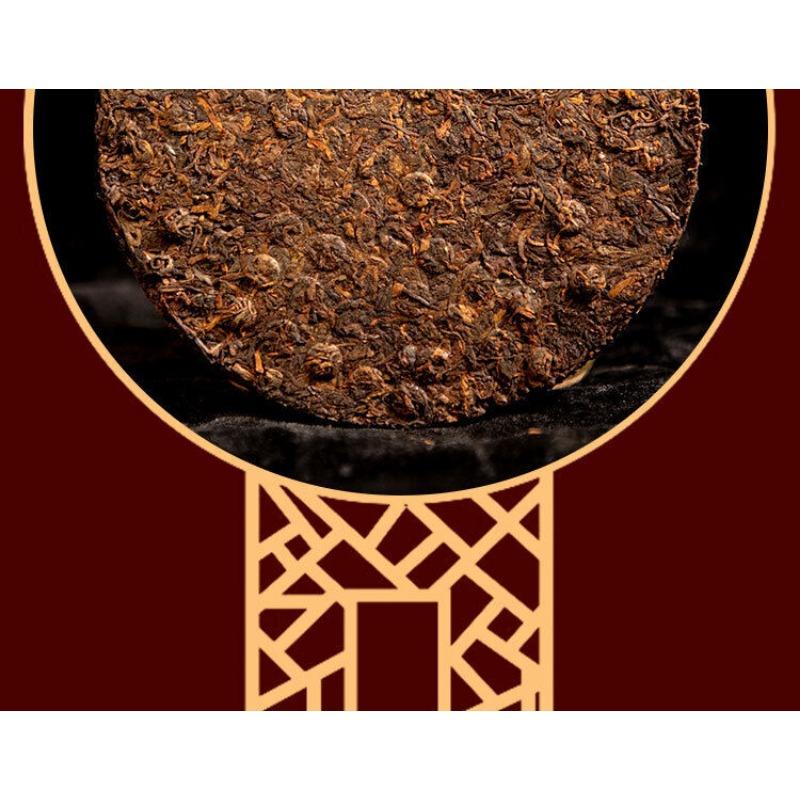 Yunnan Pu'er Tea Cake 357g Ripe Tea Banzhang Pu'er Tea Cake Ripe Puer Tea