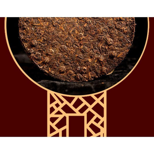 Yunnan Pu'er Tea Cake 357g Ripe Tea Banzhang Pu'er Tea Cake Ripe Puer Tea