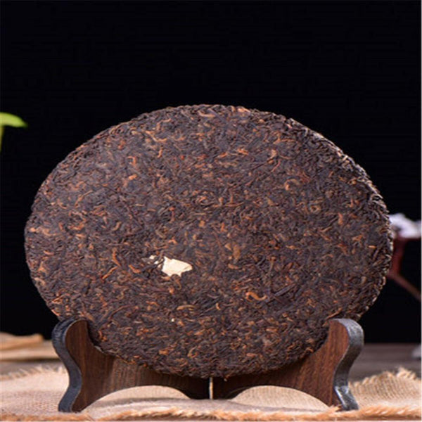HelloYoungTea Pu Erh Ripe Tea Yunnan Purple Bud Old Tree Black Tea 357g