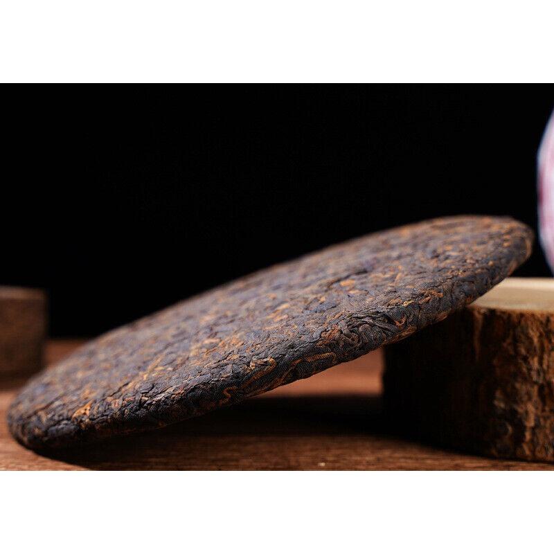 HelloYoungTea 357g Yunnan Pu'er Ripe Tea The Older The More Fragrant Old Pu'er Tea Cake