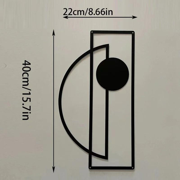 CIFbuy™ Stunning Iron Artfully Crafted Set of 2 Streamlined Wall Decor - Minimalist Abstract Vertical Displays, Modern Metal Decor Enhances Interior with Stylish Wall Sculpture Charm - Wall Sculptures.