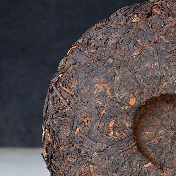HelloYoungTea Menghai Ancient Tree Ripe Puerh Tea Cake 357g Brown Yunnan Cooked Tea