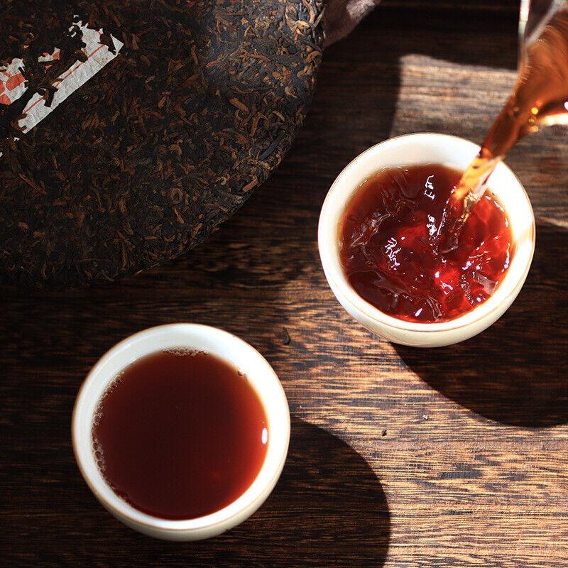 357g Ripe Puerh Tea Cake Yunnan Tea Cake