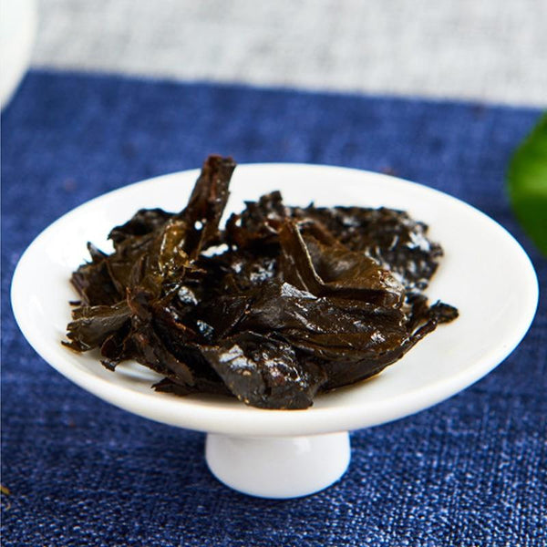 2019 Hunan Fu Cha Handmade with Anhua Flower, Pressed Dark Tea Ai Cha, 1000g 2019年湖南茯茶，手工安化金花，压制黑茶艾茶，1000克