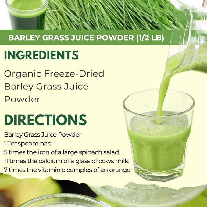 HelloYoung Organic Barley Grass Powder original 250g barley grass official store organic barley grass powder Body Detoxification and Weight Loss Barley Health Matcha Beverage