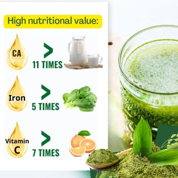 HelloYoung Organic Barley Grass Powder 250g, Green Superfood for Smoothie, Shakes and Salads Support Immune System and Digestion, Vegan