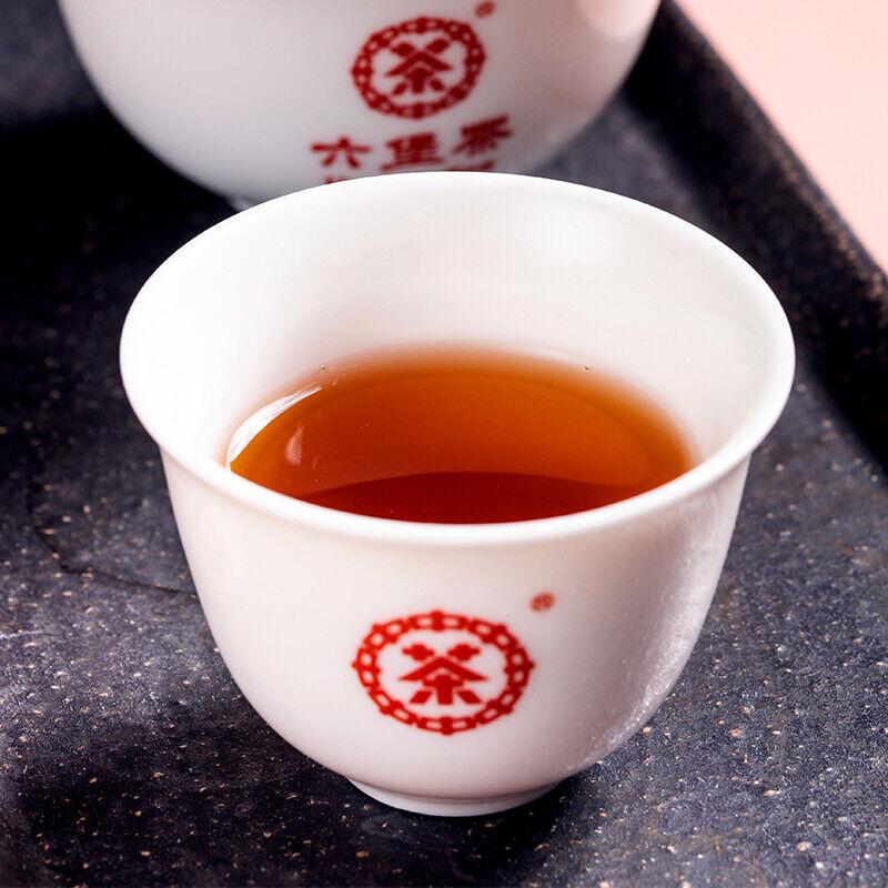 HelloYoungTea CHINATEA  Purple Box Lao Ba Zhong Cha Liu Bao Hei Cha Dark Tea Loose 100g