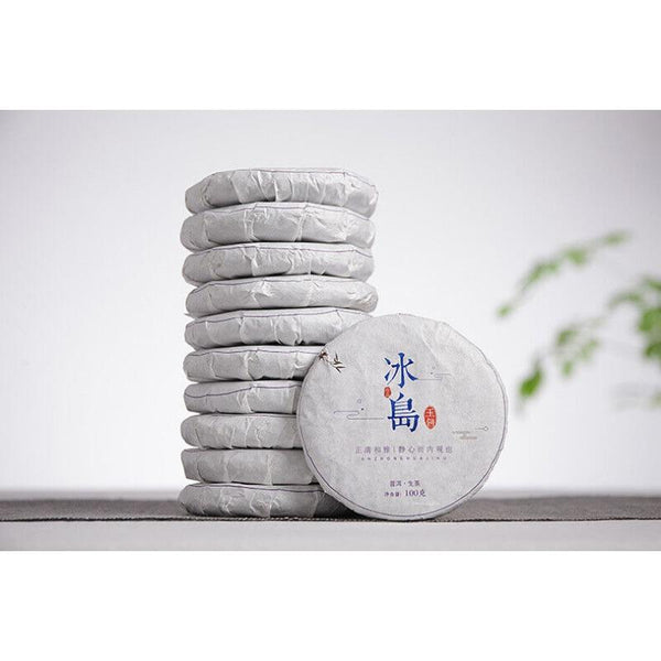 HelloYoungTea 100g Yunnan Pu'er Tea Small Icelandic Pu'er Raw Tea Large Tree Old Tree Tea Cake
